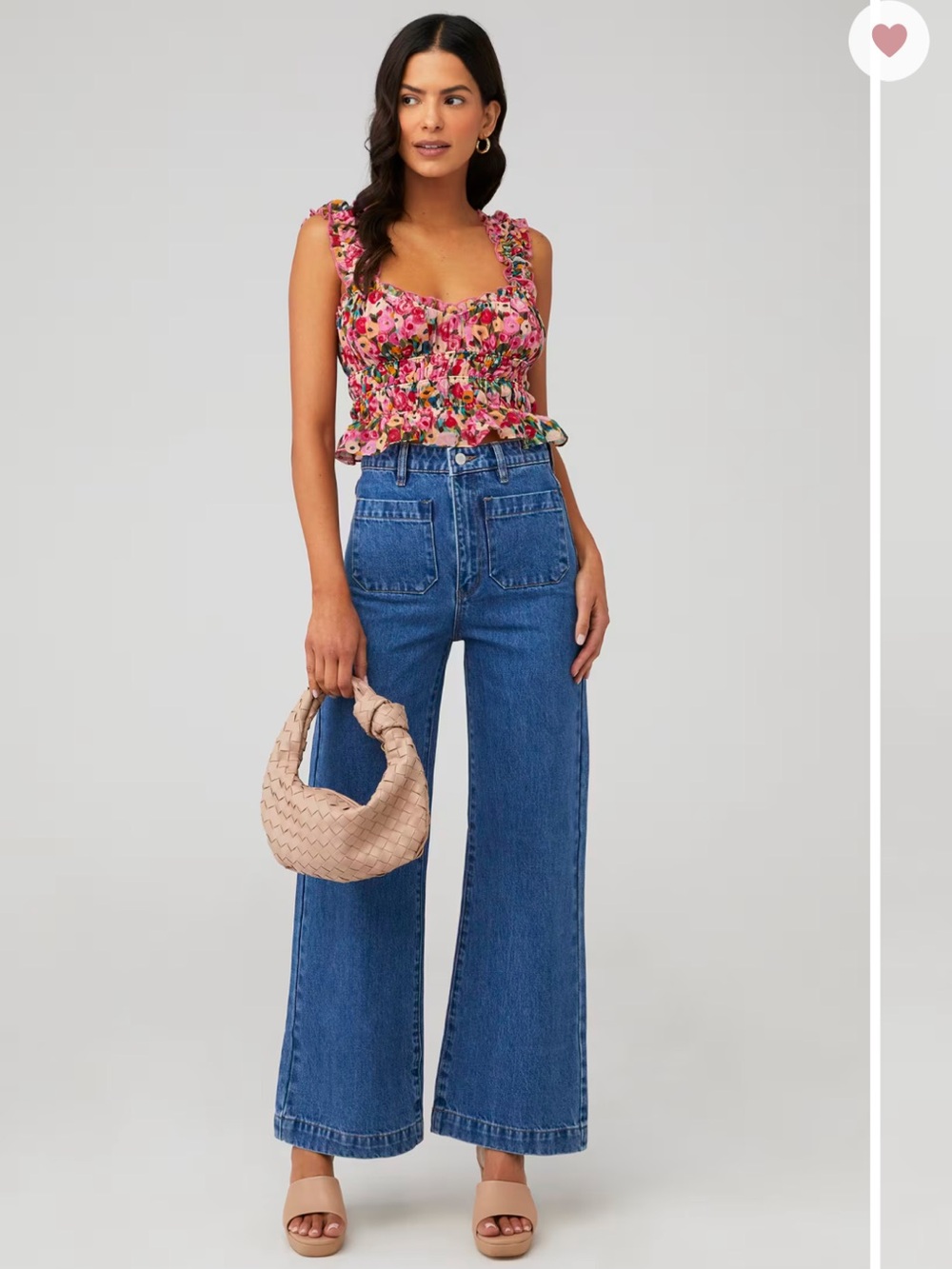 Rolla’s Sailor Jean - High-Rise Wide Leg Jeans in Ashley Blue - Picture 1 of 11